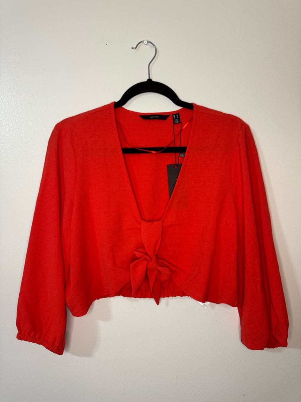 Vero Moda Red Tie-Front Women's Top l